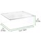 mDesign Plastic Craft Room Stackable Storage Box with Hinge Lid, 8 Pack, Clear